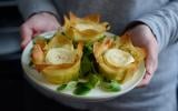 Tartelettes croustillantes chèvre et poireaux