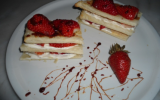 Mille-feuilles aux fraises rapide