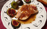 Chapon au champagne et chutney de figues