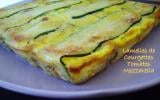 Lamelles de courgettes farcies tomate-mozzarella