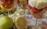 Verrine malacucina aux fraises corses, brocciu, confiture de clémentines et noisette corses