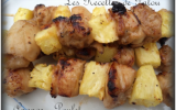 Brochettes de poulet à l'ananas maison