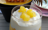 Gourmandise à l'ananas et sa crème chiboust