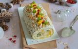 Bûche de Noël : cette version au yaourt et aux fruits est parfaite pour finir le repas en toute légèreté