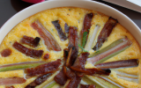 Clafoutis aux poireaux et lardons