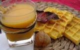 Potimarron en gaufre croustillante et son velouté douceur