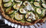 Tarte courgettes et chèvre frais