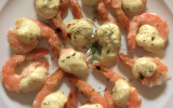 Scampi au boursin