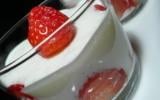 Mousse de yaourt aux fraises