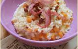 Risotto d'automne au potiron, pancetta et noisettes