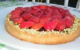 Tarte fraises et pistache