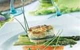 Mini clafoutis aux asperges et saumon
