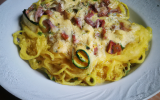 Courgettes façon carbonara