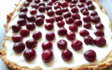 Tarte aux cerises et fromage blanc