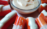 Bouchées de surimi et sauce rafraîchissante