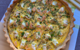 Quiche saumon-poireaux