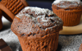 Muffin aux flocons d'avoine, cacao et rhum