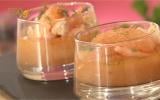 Verrines de crevettes au pamplemousse