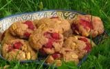 Cookies au beurre de cacahuète et aux framboises