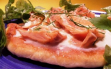 Pizza poêlée saumon et mozzarella