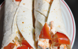 Wraps au surimi et tomate