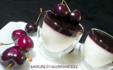 Panna cotta à la gelée de cerises