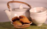 Petites madeleines au thé matcha et au chocolat