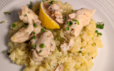 Risotto au poulet et au citron