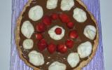 Tarte meringuée à la mousse au chocolat et aux fraises