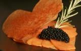 Cœur craquant de carottes et caviar d'aquitaine