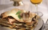 Lasagnes de foie gras de canard lafitte aux cèpes