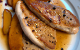 Escalopes de foie gras aux poires fondantes et Williamine