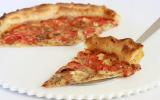 Tarte fine au brie, tomates & huile de noix Vierge