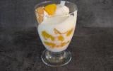 Verrine au fromage blanc et pêche