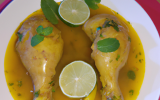 Cuisse de dinde glacée au citron et curry