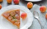 Tartelette aux abricots, thym et amandes