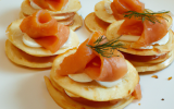 Blinis apéritifs au saumon