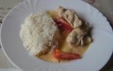 Emincé de poulet à la crème et au vin blanc