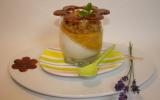 Panna cotta aux amandes et poêlée de pêches