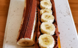 Bûche à la banane et au nutella