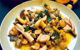 Émincé de poulet aux girolles