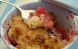 Crumble pomme framboise