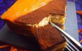 Cheesecake marbré potiron-orange et chocolat
