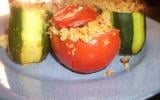 Courgettes et tomates farcies au hachis de viande