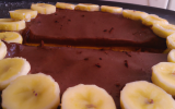 Tarte mousseuse et douce : chocolat et banane