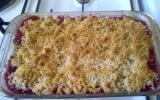 Crumble pomme-framboise facile