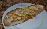 Tartine poulet pomme reblochon