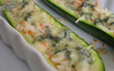 Courgettes farcies au surimi et au roquefort