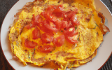 Omelette à la tomate maison