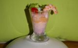 Verrine tarama, saumon et crevettes